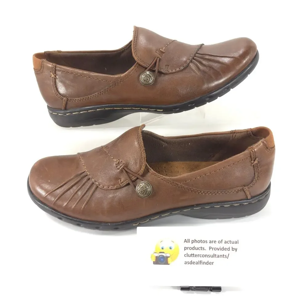 Cobb Hill by New Balance Slip On Casual Loafer Shoe Womens Size 7 CAG01AL Brown